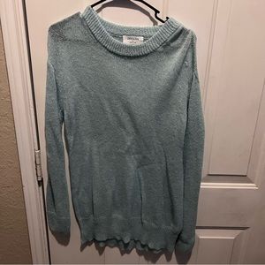 Seafoam sheer sweater